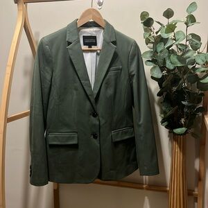 Banana Republic Long and Lean Sage Green Blazer